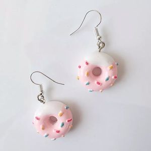 🍩 Pink Sprinkles Donuts Dessert Unique Earrings